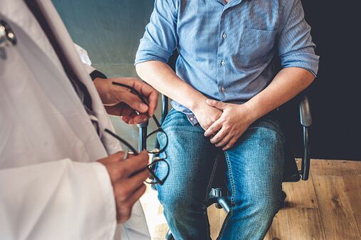 Sintomas de prostatite em um homem